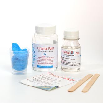 Crystal Fast эпоксидная смола двухкомпонентная (прозрачная), 150 грамм