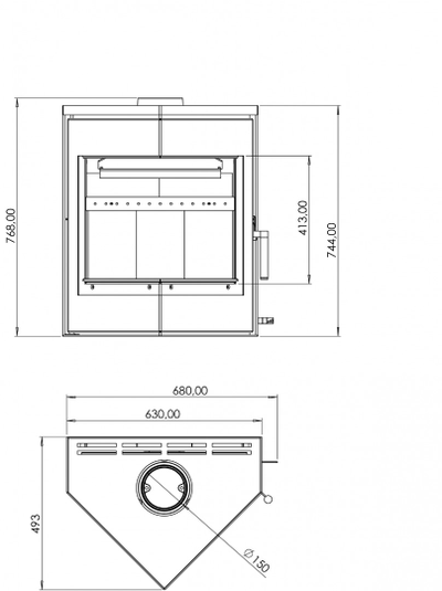 Печь-камин Леман, Мета - Бел (Беларусь)