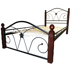 ЗГ604 Кровать Селена-1. Размер: 935*978*2095. Спальная зона: 900*2000.