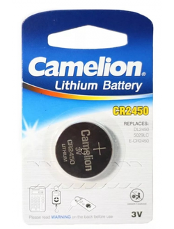 Батарейка литиевая Camelion CR2450/5BL Lithium 5 штук