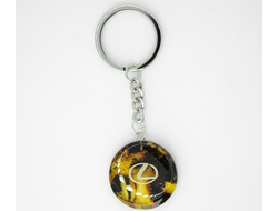 Брелок из натурального янтаря "Lexus"