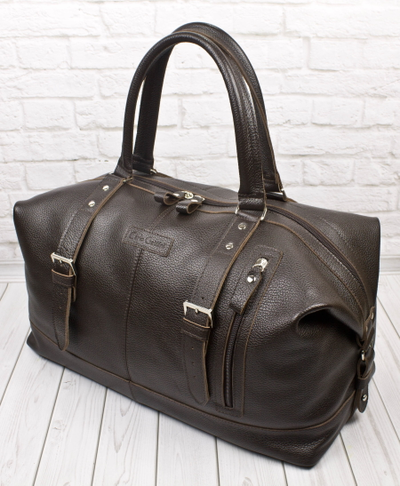 Кожаная дорожная сумка Campora brown (арт. 4019-04)