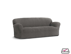 Чехол на 4х местный диван Сиена Венера Серый. Коллекция Хлопок. ИТАЛИЯ