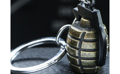 Брелок «ГРАНАТА», металл БРОНЗА