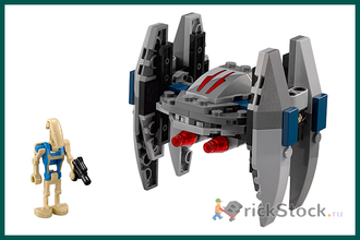 # 75073 Мини–«Дроид–Стервятник» с Фигуркой / Vulture Droid (Microfighter)