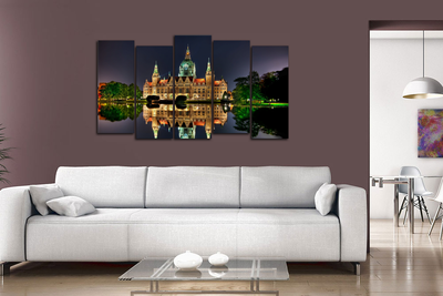 Модульная картина "Нью сити холл"