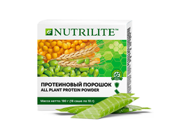 ЗДОРОВЬЕ КАЖДЫЙ ДЕНЬ    Nutrilite Протеиновый порошок в саше, 180 г (18 саше по 10 г).