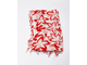 Палантин-шарф "Лён-8"  красные цветы