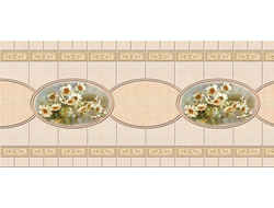 МДФ 023 Плитка с ромашкой- кухонная панель 6мм