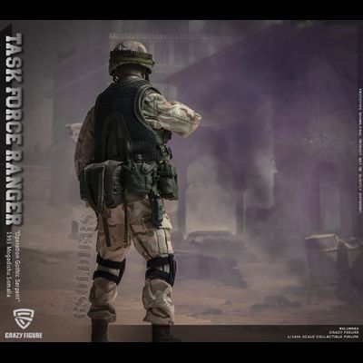 Гранатометчик 75-го полка рейнджеров Армии США ("Падение Черного Ястреба") - Коллекционная фигурка 1/12 scale US Military 75th Rangers Regiment - Grenadier (LW003) - Crazy Figure