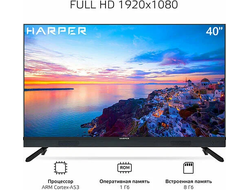 Телевизор Harper 40F821TS  40" Full HD  Smart TV  Черный