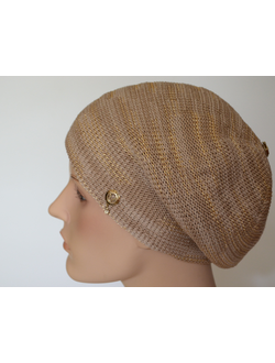 Берет женский весна осень бежевый Vizio Италия S A 9 фото