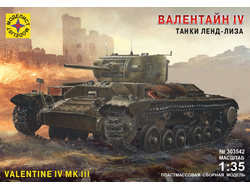 Сборная модель: (Моделист 303542) Английский танк "Валентайн IV"