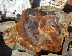 Симбирцит (Кальцит) — галтовка рекой