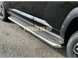 Пороги с площадкой 60,3 мм ТСС для Haval H7 2024-