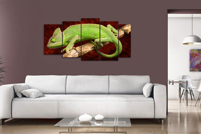 Модульная картина "Хамелеон"