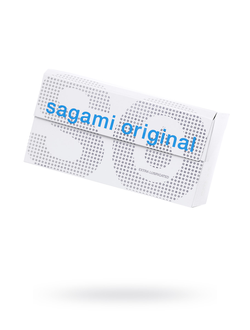740/1 Презервативы Sagami, original 0.02, extra lub, полиуретан, 19 см, 12 шт.