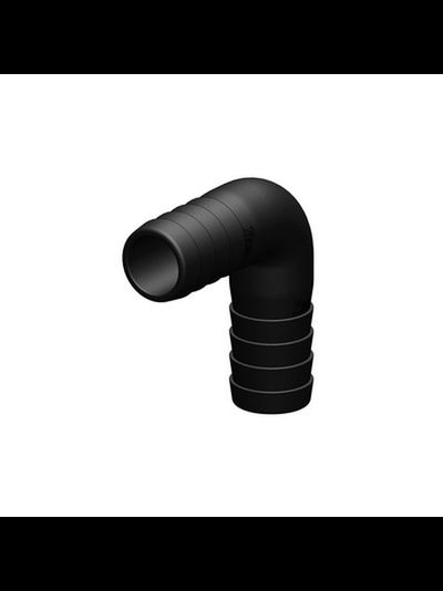 Переходник угловой из полиамида TruDesign Bend 5090608 25 мм 90° черный