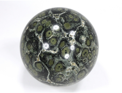 Шар Риолит «Яшма Kambaba», «Крокодиловая яшма», Мадагаскар (65 мм, 384 г) №37534