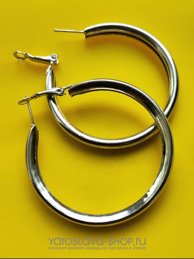 Модель: АЛ-271. Серьги-кольца трубки.