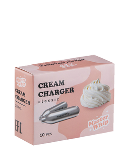 Баллончики для сифона для взбивания сливок (N2O) 10 шт/уп MasterWhip /1/