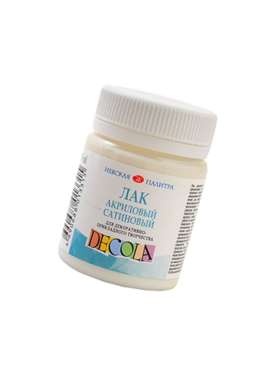 Лак акриловый сатиновый (полуматовый) Decola 50 мл