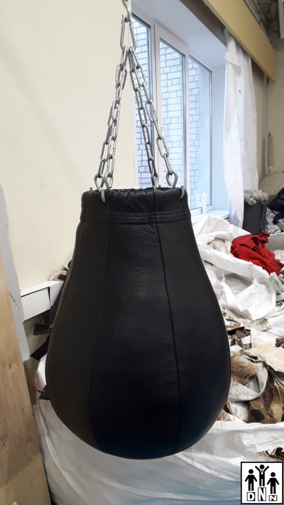Груша боксерская из натуральной кожи