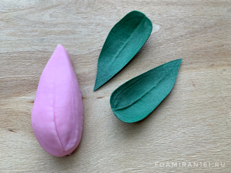 Молд «Лист эустомы #3» (ELF_decor)