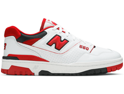 New Balance 550 Red (Белые с красным) фото