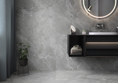 SILKMARBLE, керамогранит, 60x60 см,  Бреча Серый, Матовый (8 мм), K947791R