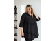 Женская одежда - Женская удлиненная стильная Туника арт. 625 (Цвет черный) Размеры 54-72