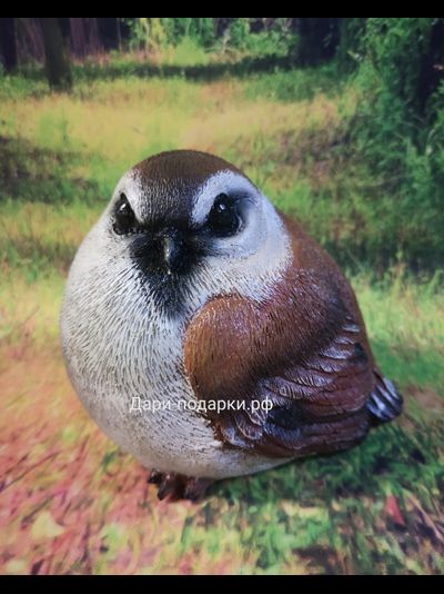 ВОРОБЕЙ садовая фигура 8*8см  0,4кг  полистоун Россия 684//012523 Воробей - это символ веселья, любви к жизни и энергичности.