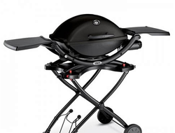 Газовый гриль Weber Q 1200 Black Line c подставкой