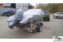 Тент на лодку WYATBOAT 430 MDC (кренолины)