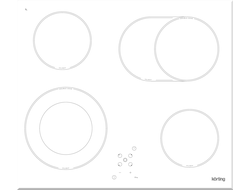 Электрическая варочная панель Korting HK 62051 BW