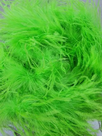 Боа из перьев страуса 2м, 30 гр ЗЕЛЕНЫЙ НЕОН