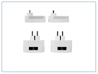 TP-LINK, HomePlug AV2 Сетевой адаптер PowerLine 1000 Мбит/с Ethernet портами 2 шт.  с розеткой (комплект 2 шт.)