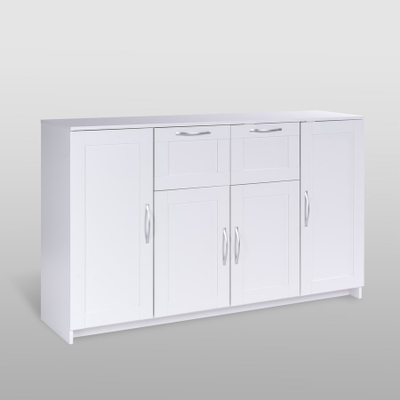 Сириус Тумба 4 двери и 2 ящика 1560х946х412 белый