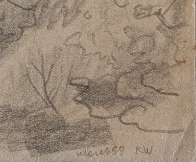 "Бильгя" бумага карандаш 1967 год