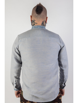 Рубаха косоворотка современная с вышивкой "Урожайная"1