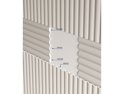 Молдинг Cosca MF005, гладкий, под покраску, экополимер, 2,8 метра