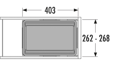Встраиваемая система 30л Cargo Synchro Hailo