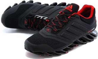 Adidas Spring Blade Черные с красным (41-45) Арт. 168M-A