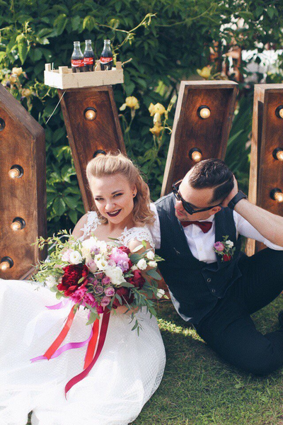 Букет невесты & Бутоньерка № 1345