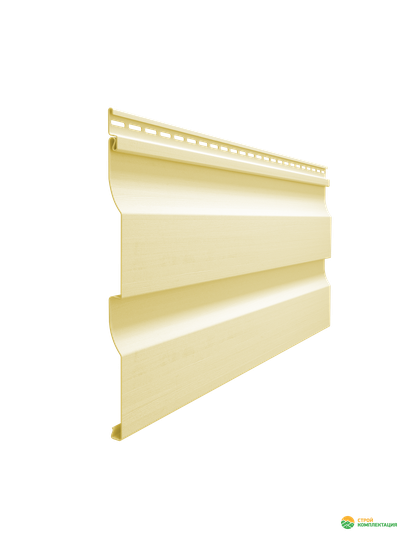 Сайдинг виниловый Docke Premium Корабельный брус D4,5D банан 3600х232 мм