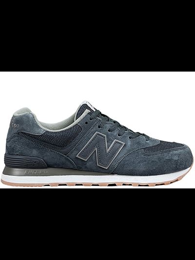 New Balance 574 Retro Metallic Patch Blue