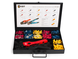 Набор изолированных наконечников и гильз М-950-1 в металлическом кейсе