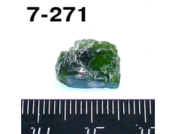 Хромдиопсид натуральный (необработанный) №7-271: 0,9г - 13*10*4мм