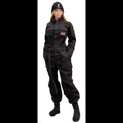Женский комплект с комбинезоном (черный) 1/6 Work-Wear Set (Black) (VCL-1004C) - VERYCOOL