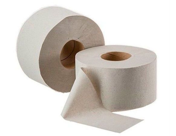 Туалетная бумага 1-слойная, 200 метров, серая, "ЭКОНОМ" /1/12/ Акция